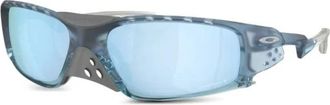 Oakley Plantaris SQ - unisex - Zonnebrillen - Blauw - 61 MM - Leer - Accessoires