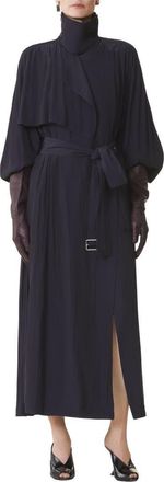 Lanvin Trench In Charmeuse in Montana at Nordstrom, Size 40 Eu