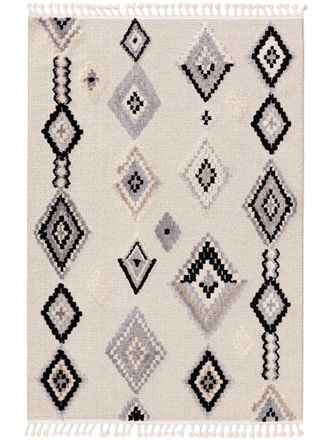 benuta Alfombra gris/blanco 160x230