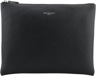 Pourchet Corso Large Pouch - Heren - Tassen - Zwart - ONE Size - Leer - Tassen