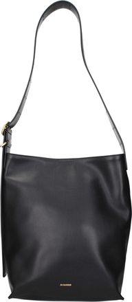 Jil Sander Black Leather Crossbody Womens Bag