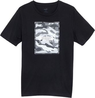 Puma Box Logo Camo Lifestyle T-shirt Black 683438-01