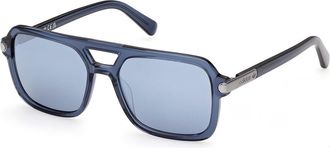 adidas OR0149 90X Mens Sunglasses Blue Size 54