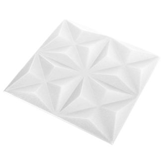 vidaXL Paneles De Pared 24 Pcs Origami 50 X 50 Cm Espuma Xps Vidaxl