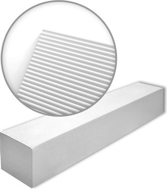 NMC Nmc - Canel&eacute; S-box Arstyl Noel Marquet 1 Caja 6 Piezas 3d Revestimiento Mural Dise&ntilde;o Moderno Blanco 12 M