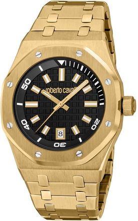 Roberto Cavalli Impero Black Dial Mens Watch RC5G154M0075