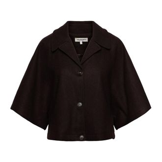 &Co Woman Jassen, Dames, Bruin, 2Xl, Wol, Carolina Jas