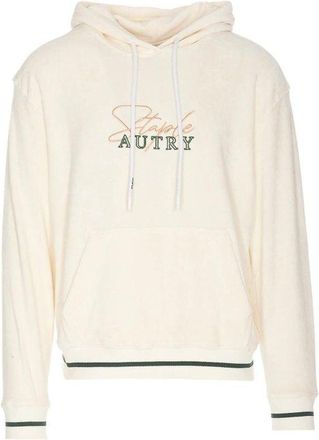 Autry White Cotton Mens Hoodie