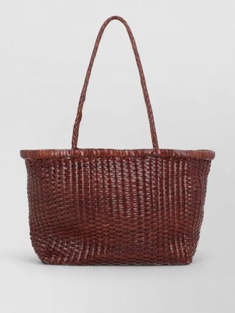 Dragon Diffusion beach bag woven design top handles