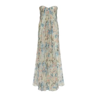 Alexander McQueen Dames, Jurken, Groen, Maat: S Zijde