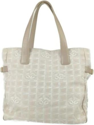 Chanel Pre-owned Canvas shoulder-bags - Dames - Vintage Shopper - Beige - ONE Size - Vintage