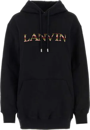 Lanvin Black cotton sweatshirt