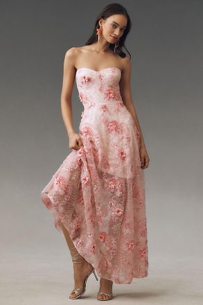 ROTATE ロテート ワンピース Floral draped jacquard 992404 ROTATE BIRGER CHRISTENSEN Floral-print jacquard midi dress