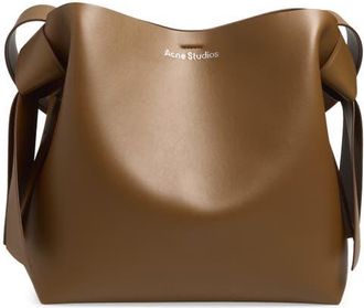 Acne Studios Midi Musubi Leather Bag in Camel Brown at Nordstrom