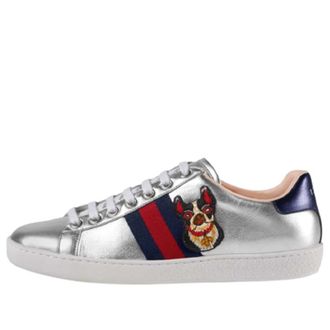 Gucci (WMNS) Gucci Ace Year of the Dog - Metallic Silver 501908-DXAL0-8164