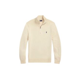 Ralph Lauren Dolcevita con mezza zip - - Knitwear - Uomo - Beige - S
