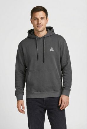 Jack & Jones Kapuzensweatshirt JACK & JONES JCOFLARE BACK PHOTO PRINT SWEAT HOOD, Herren, Gr. XL, pavement, angeraute Sweatware, Obermaterial: 100% Baumwolle, unif