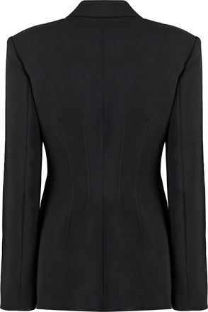 Genny Womens Techno Fabric Jacket - Black - Size EU 46 (Womens)