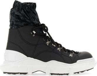 Dolce & Gabbana Black Lace Up Boots