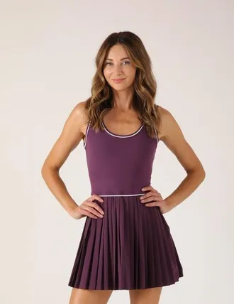 Glyder Point Dress in Blackberry Jam/white at Nordstrom, Size X-Large