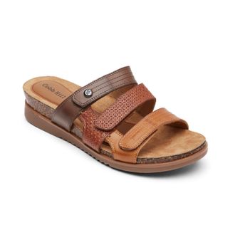 Cobb Hill Womens May Slide Sandal In Tan