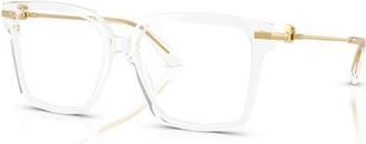 Dolce & Gabbana 54mm Square optical glasses in Transparent at Nordstrom