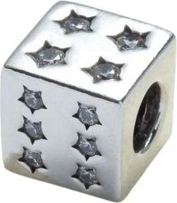 Pandora Lucky Dice Charm - Accessories - Mujer - Blanco - ONE SIZE