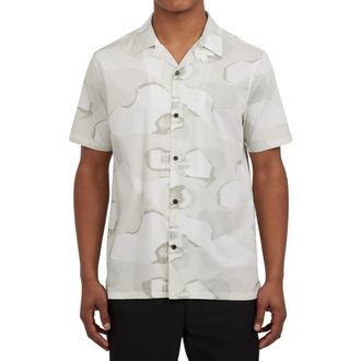 DKNY Tab Camp Shirt in White at Nordstrom Rack, Size Small