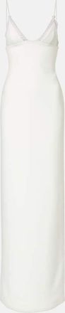 DAVID KOMA Bridal lace-trimmed gown