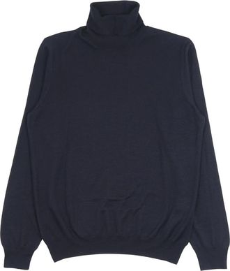 Tagliatore Turtleneck Sweater - Heren - Coltruien - Blauw - M - Wol - Truien & Vesten