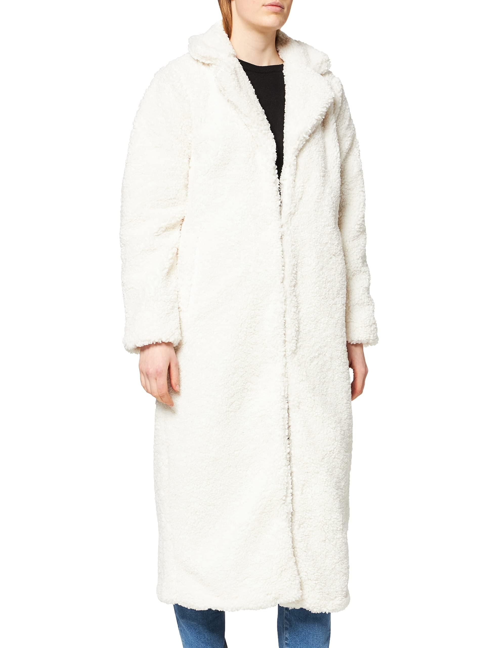 NA-KD Damen Oversized Teddy Coat Übergroßer Teddymantel