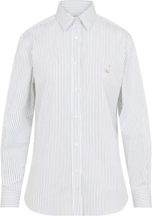Moschino White Slim Stripes Shirt