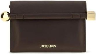 Jacquemus Le Carinu Pouch - Dames - Tassen - Bruin - Maat: ONE Size Leer