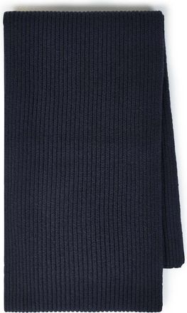 Dolce & Gabbana Mens Scarf Ribbed Knit Blue Wool Scarfs