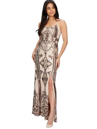 Frank Lyman Design Opluence Dress In Bronze