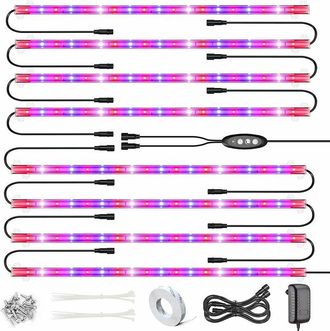OEM L&aacute;mpara Led De Cultivo Con 152 Leds - Temporizador De 3h/6h/12h - 4 Niveles De Brillo Regulables - Espectro Completo Para Crecimiento Y Floraci&oacute;n
