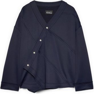 Fiorella Rubino Dames, Sweatshirts & Hoodies, Blauw, Maat: M/L Viscose