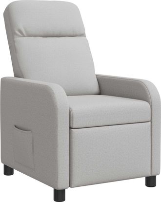 vidaXL Recliner Gris Nube Tela Vidaxl