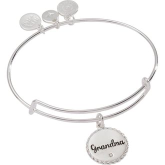 Alex and Ani Grandma Charm Bangle Bracelet in Silver at Nordstrom