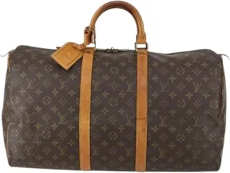 Louis Vuitton Pre-owned Weekend Bags, female, Brown, Size: ONE SIZE Pre-owned Canvas Weekend Bag