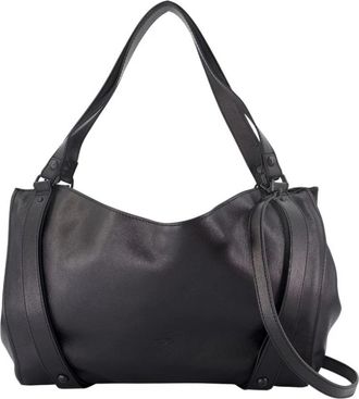Diesel D-One Top Handle M Shopper Bag - unisex - Schoudertassen - Zwart - ONE Size - Leer - Tassen