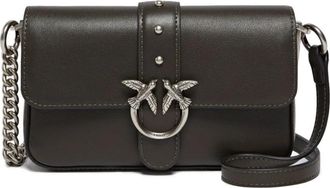Pinko Baby Love Bag One Slouchy - Dames - Schoudertassen - Groen - ONE Size - Katoen - Tassen
