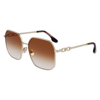 Victoria Beckham Gold Metal Womens Sunglasses