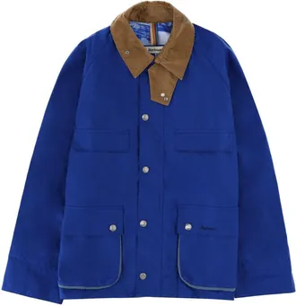 Barbour X Paul Smith Blue Cotton Corduroy Collar Jacket