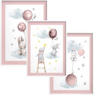 OEM P&oacute;sters Infantiles Con Marco Blanco Para La Habitaci&oacute;n Cuadros De Pared Para Ni&ntilde;os