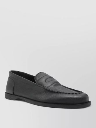 John Lobb flexi pace round toe textured loafers