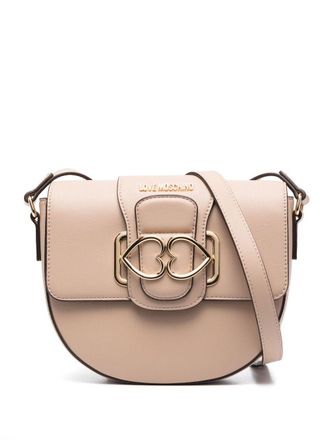 Love Moschino heart-buckle crossbody bag - women - Polyurethane - OS - Neutrals
