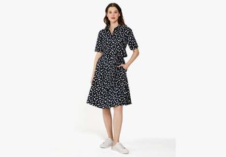 Kate Spade New York Tennis Toss Polka Dot Midi Shirtdress