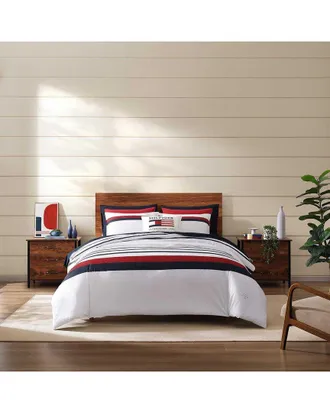 Tommy Hilfiger Tommy Classic Stripe Reversible Cotton Percale Comforter Set