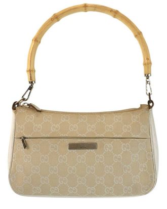 Gucci Bamboo Gg Handbag (Authentic Pre-Loved)